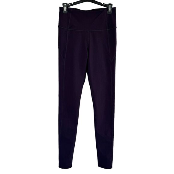 Under Armour X-Small Leggings Rear Pocket Stretch Elastic Waist Purple Womens - Picture 1 of 6